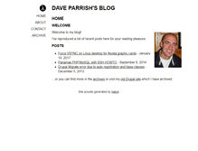 Tablet Screenshot of daveparrish.net